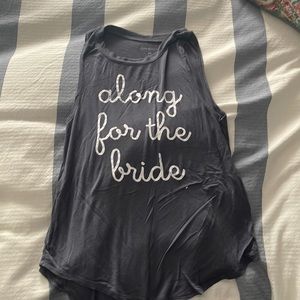 Along for the bride tank top